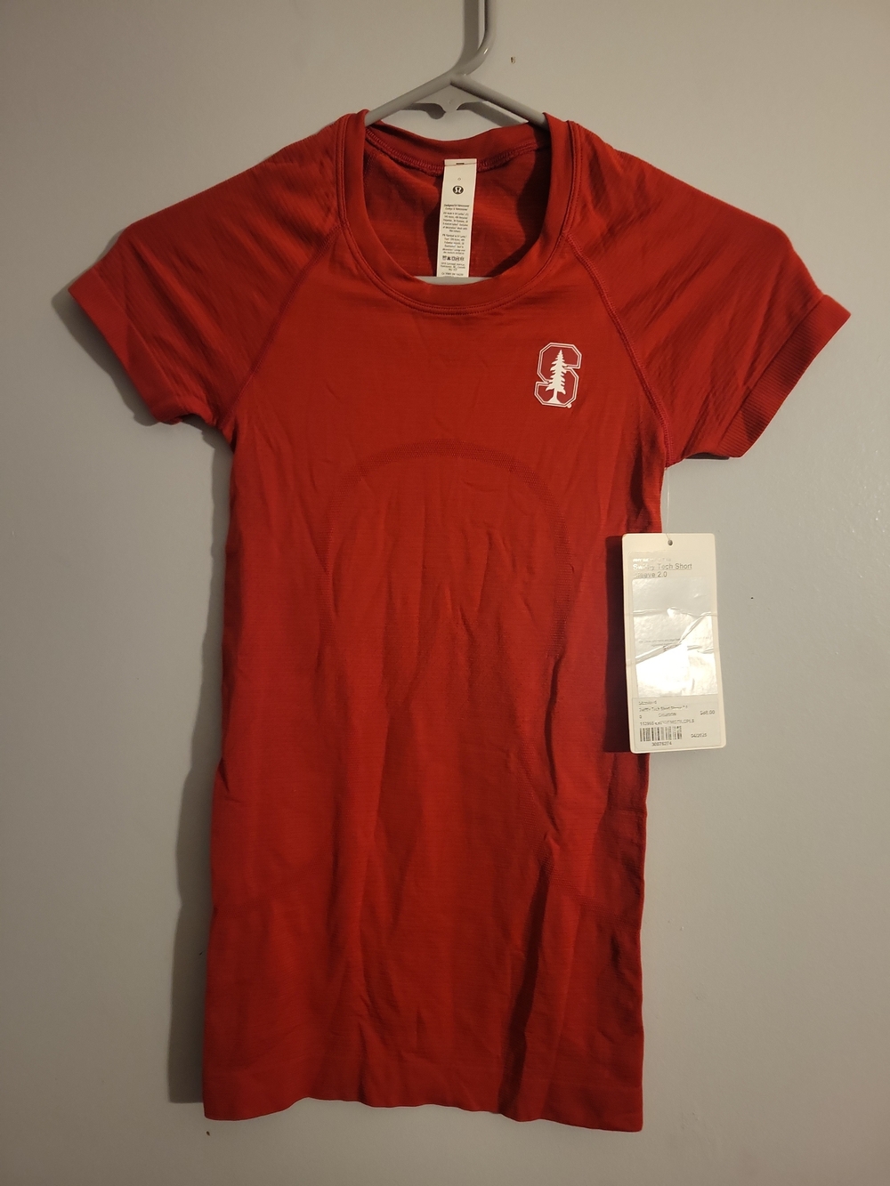 lululemon athletica Red Short-Sleeve Performance Tee
